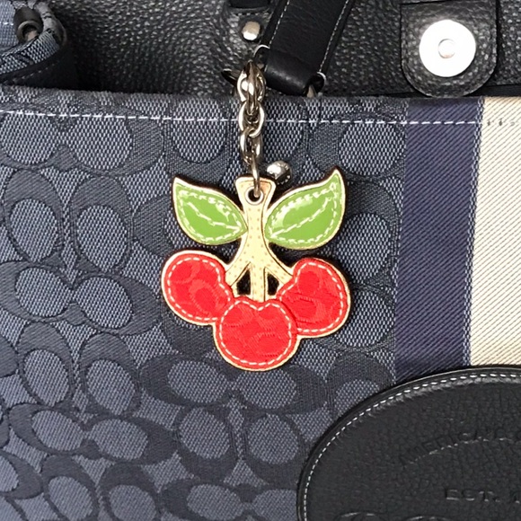 Coach Vintage Cherry Bag Charm Key Chain - Picture 2 of 16